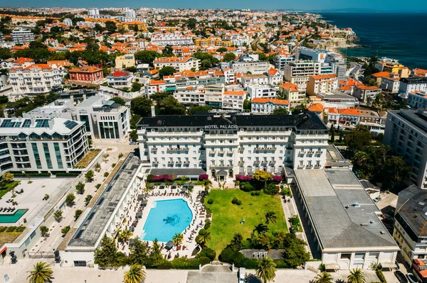 Estoril Portugal Juin 2022 Vue Aérienne Célèbre Hôtel Palacio Estoril — Photo