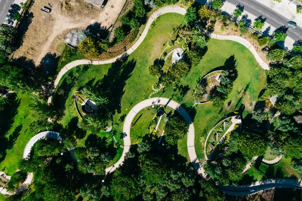 Lisbon Portugal July 2022 Aerial Drone View Parque Dos Poetas — Stok fotoğraf