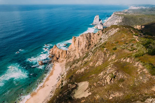 포르투갈의 근처에 해변의 무인기 — 스톡 사진