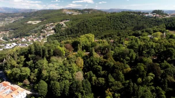 Vista Aérea Iglesia Bom Jesus Braga Portugal Este Santuario Notable — Vídeo de stock