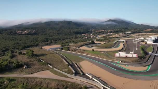 Estoril Portekiz Ekim 2022 Fernanda Pires Silva Autodrome Havadan Hiperhızlandırılmış — Stok video