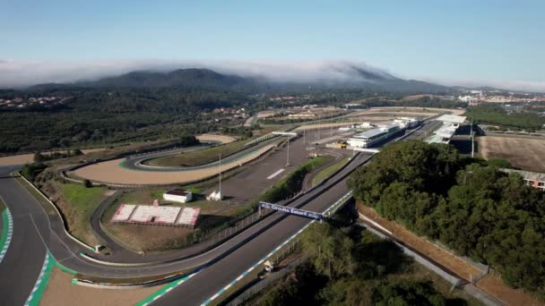 Estoril Portekiz Ekim 2022 Fernanda Pires Silva Autodrome Havadan Hiperhızlandırılmış — Stok video