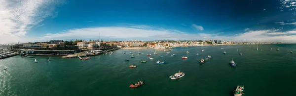 Повітряний Панорамний Вид Затоку Каскаїс Португалія Захід Від Лісабона — стокове фото
