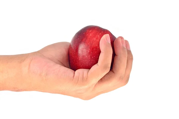 Μήλο στο χέρι — Φωτογραφία Αρχείου