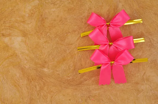 Pink satin ribbon — Stock Photo, Image