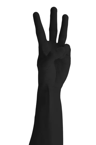 Чёрные руки — стоковое фото