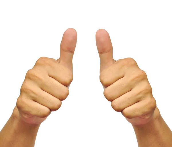 Hands with thumbs up — Stock Photo, Image