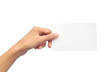 kadına kağıt kartı