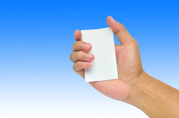 Hands holding paper — Stock Photo, Image