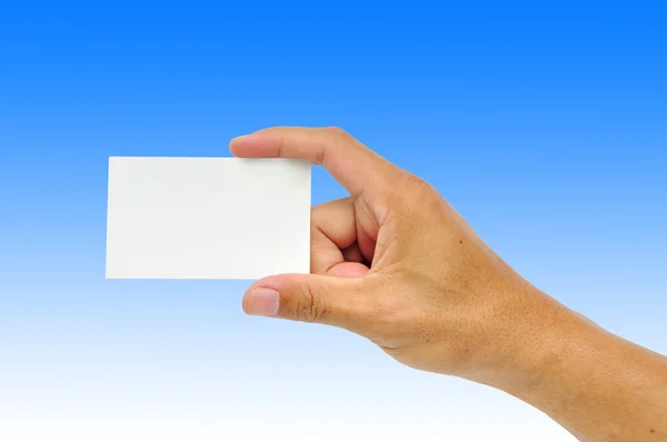 Hands holding paper — Stock Photo, Image