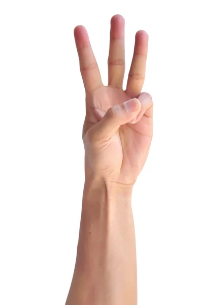 Semn de mână om — Fotografie, imagine de stoc