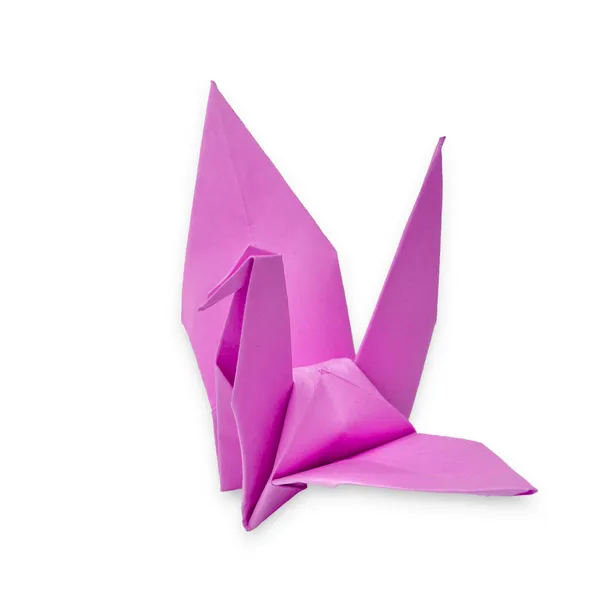 Pássaro de papel rosa — Fotografia de Stock