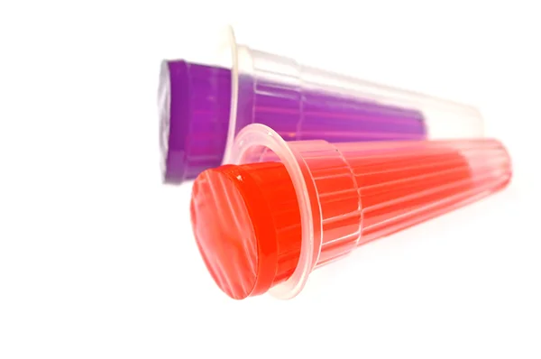 Red and purple gelatin — Stock Photo, Image