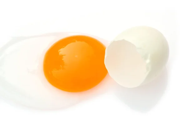 白鸭卵 — 图库照片