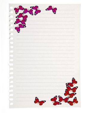 defter ile kelebek