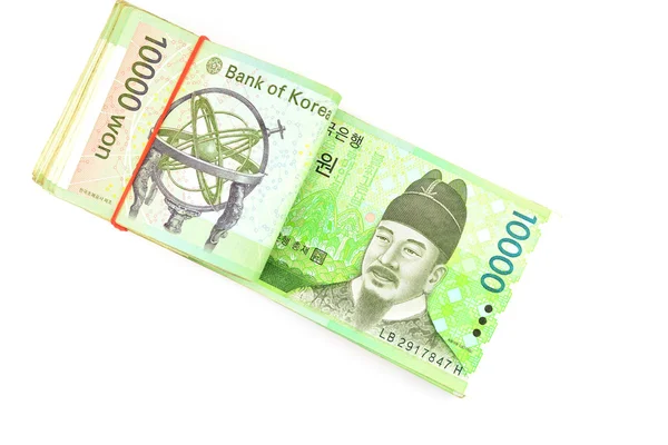 Korea geld — Stockfoto