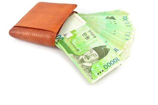 한국 돈 — 스톡 사진