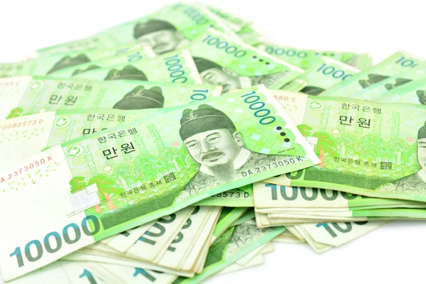 Geld aus Korea — Stockfoto