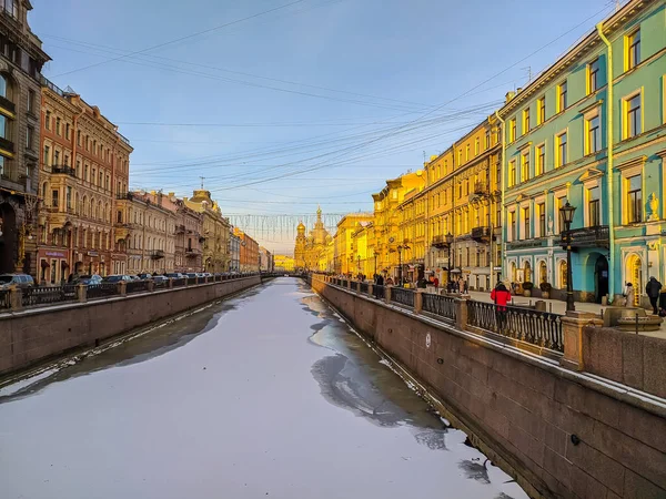 Sankt Petersburg Ryssland Cirka Januari 2021 Vacker Arkitektur Sankt Petersburg — Stockfoto