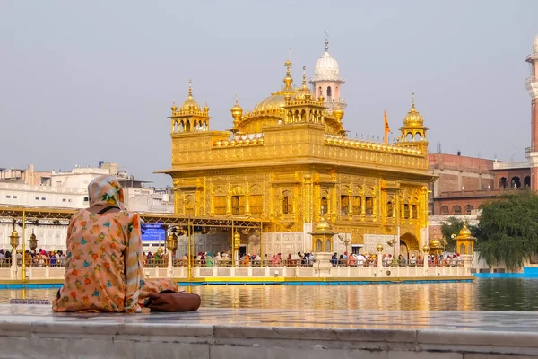 Amritsar India Circa Aprile 2018 Bella Vista Del Tempio Oro — Foto Stock