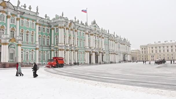 Sankt Petersburg Rosja Około Listopada 2021 Widok Placu Dvortsovaya Sankt — Wideo stockowe