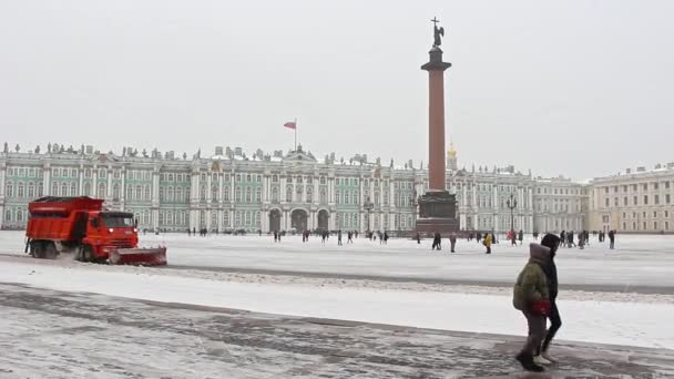 San Petersburgo Rusia Circa Noviembre 2021 Vista Plaza Dvortsovaya San — Vídeo de stock