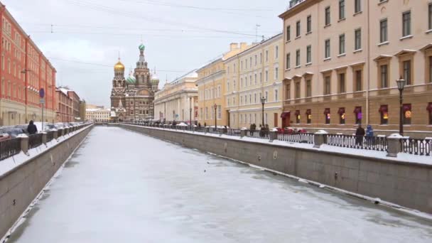 Saint Petersburg Russia Circa December 2021 Streets Saint Petersburg City — Video Stock