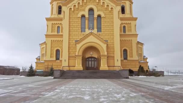 Nischni Nowgorod Russland November 2021 Blick Auf Die Kathedrale Des — Stockvideo