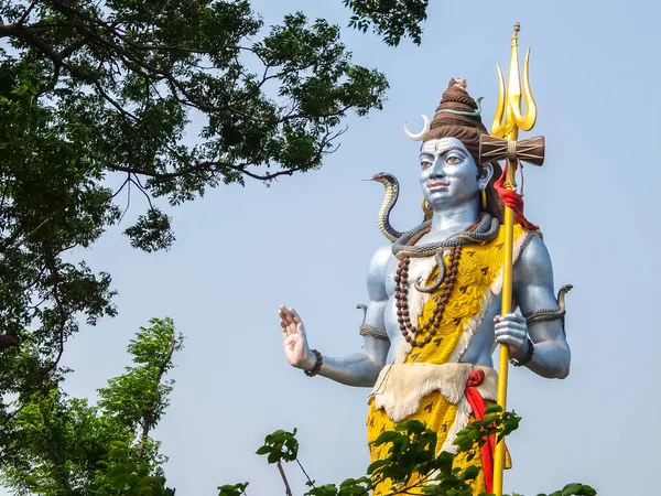 Haridwar Indie Około Kwietnia 2018 Piękny Widok Posąg Shivy Brzegu — Zdjęcie stockowe