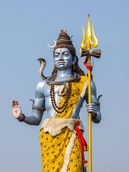 Haridwar Ινδία Circa Απρίλιος 2018 Όμορφη Θέα Του Αγάλματος Shiva — Φωτογραφία Αρχείου