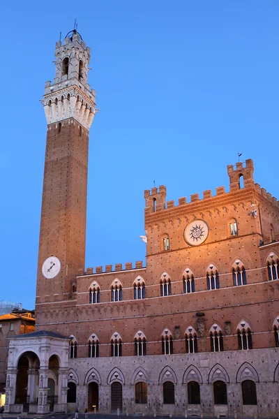 Palazzo Pubblico a Siena, Italia — Foto Stock