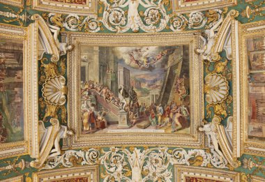 Frescos in the Vatican Museum clipart