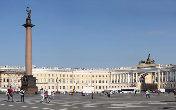 Фрагмент Палацової площі в Санкт-Петербург, Російська Федерація Ліцензійні Стокові Зображення