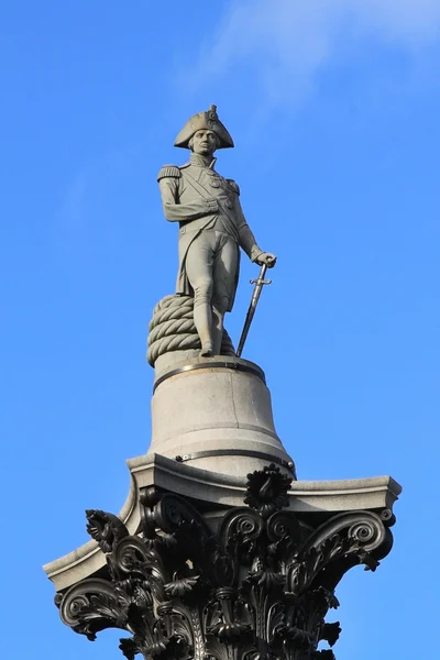 Nelson's Column Londra'da Trafalgar meydanında parçası — Stok fotoğraf