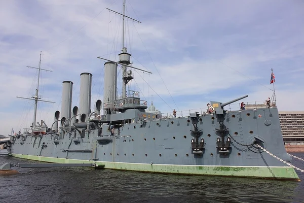 Museo del crucero Aurora, San Petersburgo Fotos de stock libres de derechos