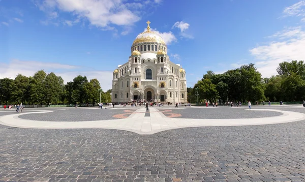 Katedra Morska w Kronstadt, Rosja — Zdjęcie stockowe