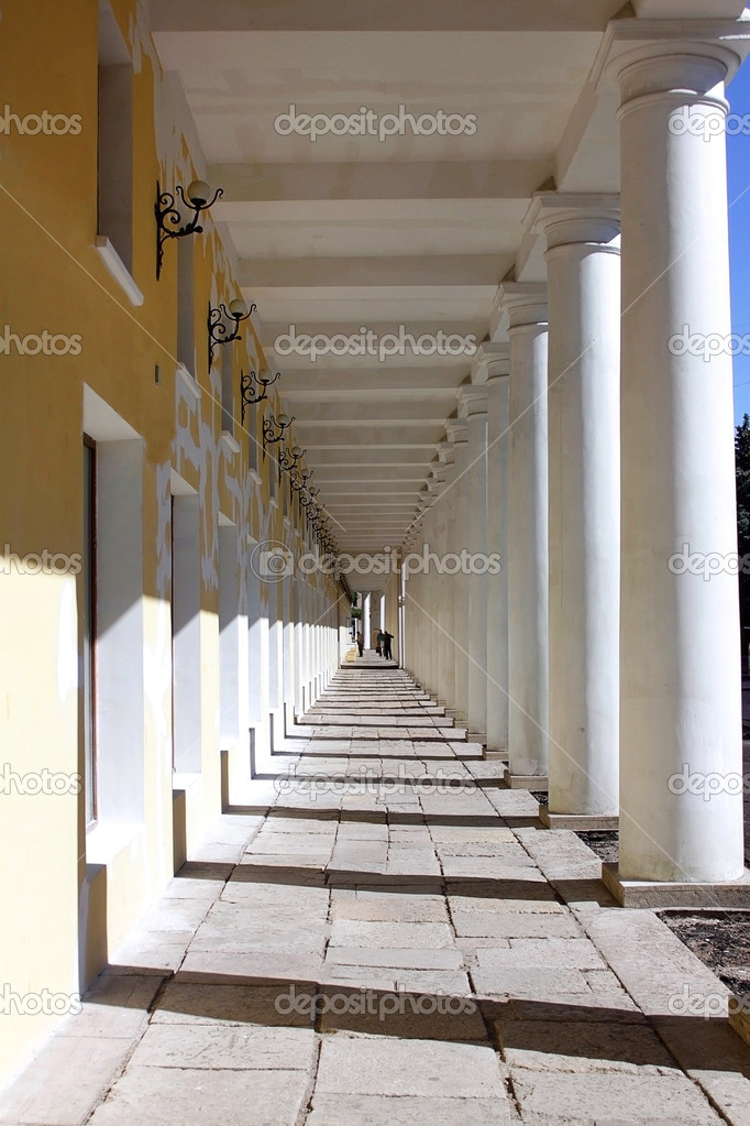 Passageway with columns