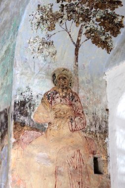 Alexander svirsky Manastırı. fresk tablo