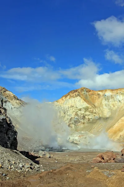 Vulcano Mutnovsky Nella Penisola Kamchatka Russia Mutnovsky Uno Dei Vulcani — Foto Stock