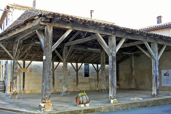 Allemans Dropt France March 2022 Traditional French Market Hall Village — Photo