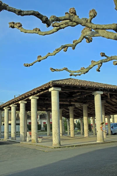 Allemans Dropt France March 2022 Traditional French Market Hall Village — Foto de Stock