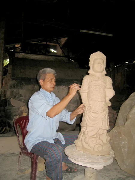 Clay pottery man — Stock Photo, Image