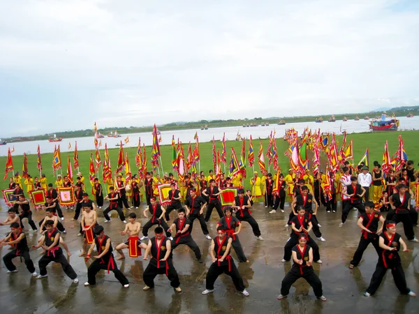 The martial art practitioners performance traditional martial ar — Stock Photo, Image