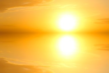 Denizde gün batımı