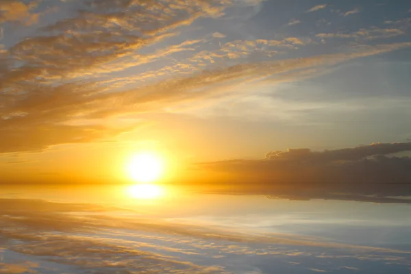 Puesta de sol en el mar —  Fotos de Stock