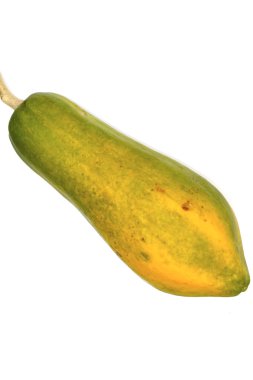 papaya beyaz arkaplanda izole