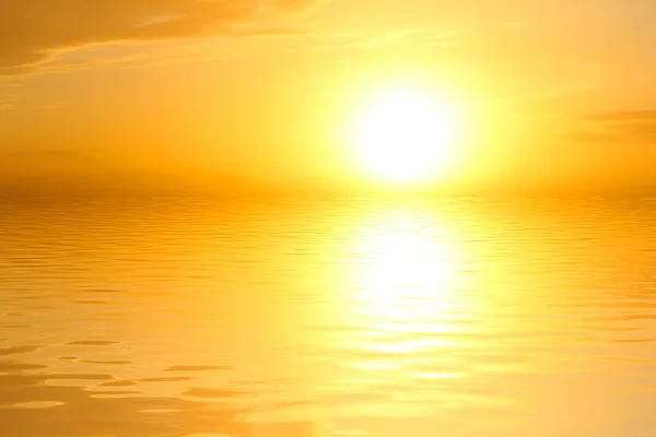 Puesta de sol en el mar —  Fotos de Stock