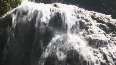 ormanın derinliklerinde akan şelale