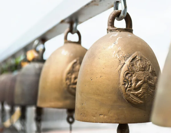 Thailand, Bangkok, Temple, religious bells — Stock Photo, Image