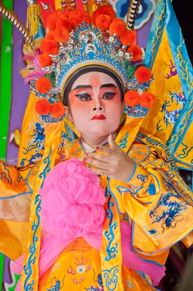 中国語のオペラの正体不明の俳優 — ストック写真